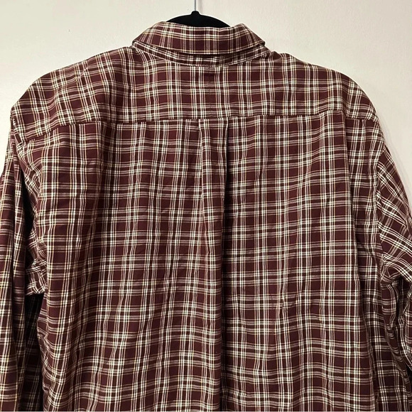 L.L. Bean Long Sleeve Button Down Traditional Fit Plaid Shirt Size L-Tall GUC - Picture 7 of 8